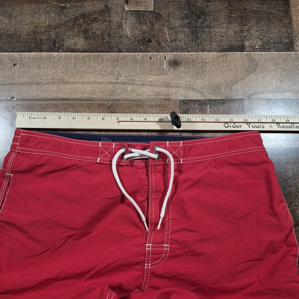 Polo Ralph Lauren Board Swim Trunks Men's Medium Red Blue Pony 90's Y2K 2000's